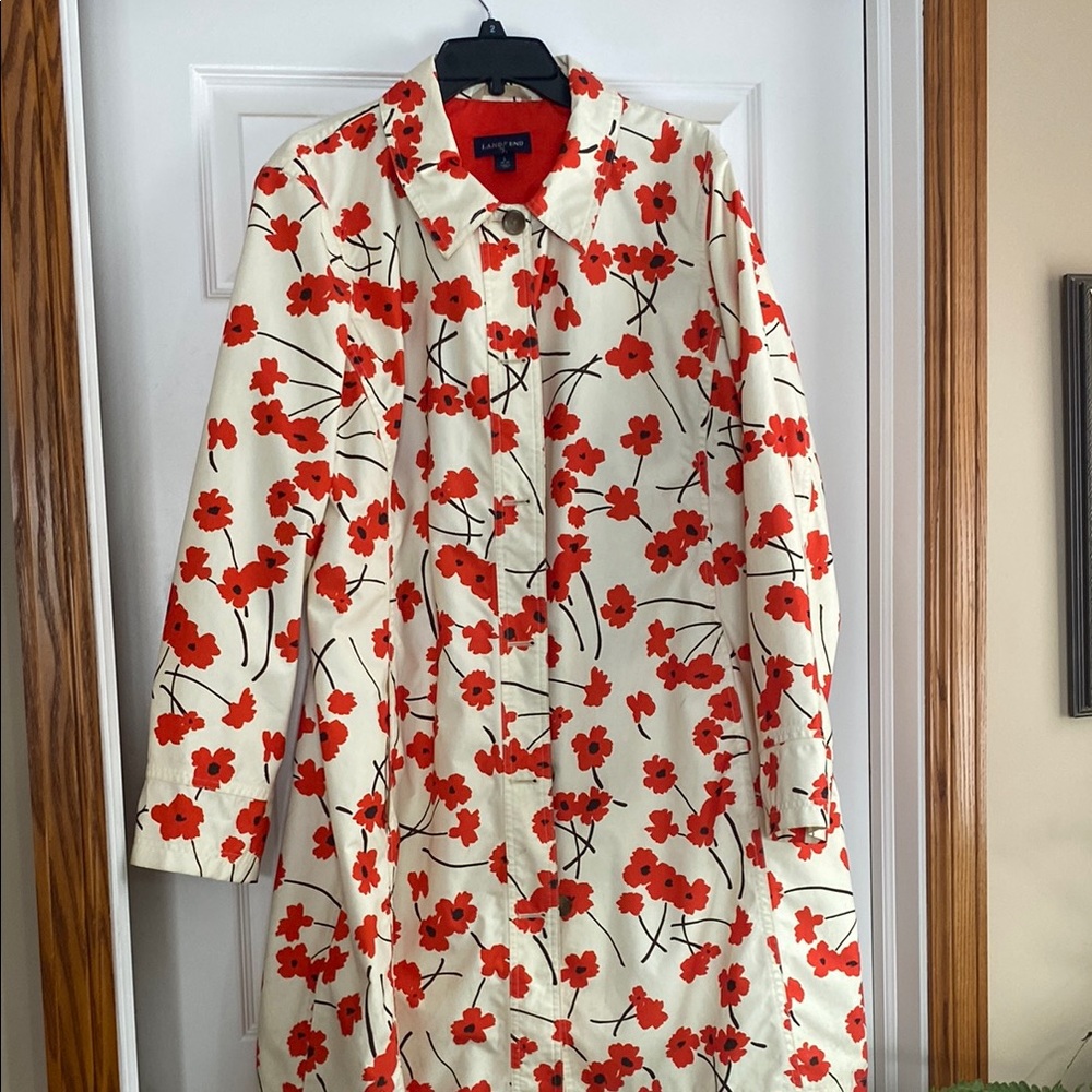Lands End Cream with Poppy’s Women's Coat